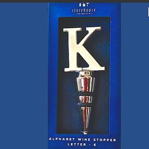 STOREHOUSE ENTERTAIN ALPHABET K WINE STOPPER